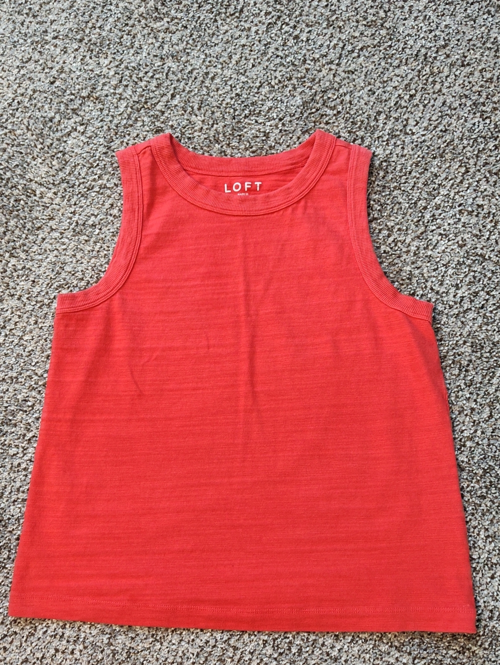 LOFT Coral Sleeveless Tank Top